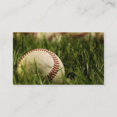 Nostalgische Baseball Visitenkarte (Rückseite)