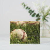 Nostalgische Baseballs Postkarte (Stehend Vorderseite)