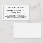 Nostalgische, Berufliche Visitenkarte (Vorne/Hinten)