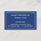 Nostalgische Berufliche Visitenkarte (Vorderseite)