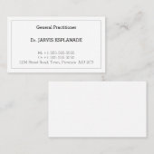 Nostalgische Berufliche Visitenkarte (Vorne/Hinten)