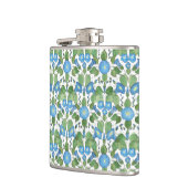 Nostalgische Blaue Trichterwinde Hip Flask Flachmann (Links)