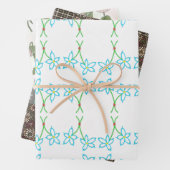 Nostalgische Blume Geschenkpapier Set (Beispiel)