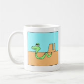 Nostalgische Cartoon-Schlange Kaffeetasse (Links)