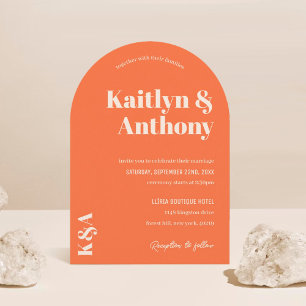 Nostalgische Charm Retro Wedding Einladung