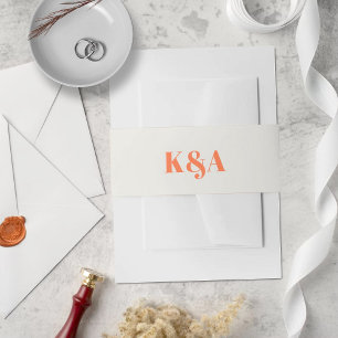 Nostalgische Charm Retro Wedding Einladungsbanderole
