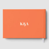 Nostalgische Charm Retro Wedding Gästebuch (Rückseite)