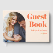 Nostalgische Charm Retro Wedding Gästebuch (Vorderseite)