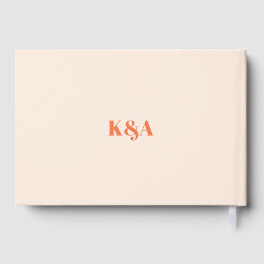 Nostalgische Charm Retro Wedding Gästebuch (Rückseite)