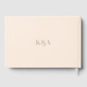 Nostalgische Charm Retro Wedding Gästebuch (Rückseite)