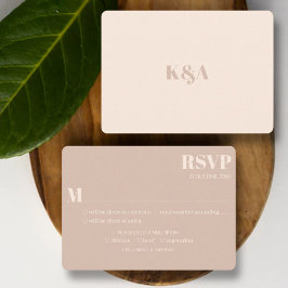 Nostalgische Charm Retro Wedding RSVP Karte