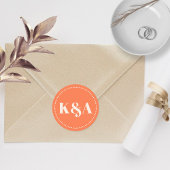 Nostalgische Charm Retro Wedding Runder Aufkleber