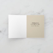 Nostalgische Deko Notenband-Beileid-Karte Karte (Innenseite)