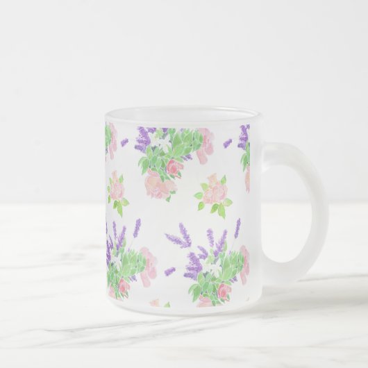 Nostalgische Düfte des Sommer-Pattern-Glasmugs Mattglastasse (Rechts)
