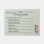 Nostalgische E-Karte kundengerecht Fußmatte (Vorderseite)