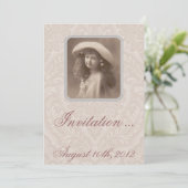 Nostalgische Einladung: Erinnern - viktorianisches Einladung (Stehend Vorderseite)