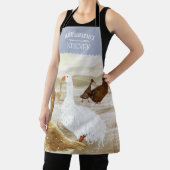 Nostalgische Feldgänse Personalisiert Light Blue Schürze (InSitu)