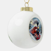 Nostalgische Festung Keramik Ball Ornament (Links)