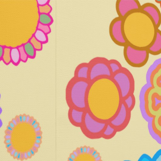 Nostalgische Flora Creme Tapete (Naht)