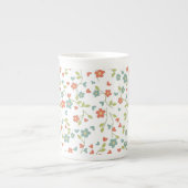 Nostalgische Florals Bone China Tasse (Vorderseite)