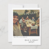 Nostalgische Foto-Neujahrskarte Feiertagskarte (Vorderseite)