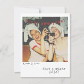 Nostalgische Foto-Neujahrskarte Feiertagskarte (Vorderseite)