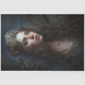 Nostalgische Frau mit Tiara 1 Dekoupage Paper Seidenpapier (Vorderseite)