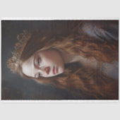 Nostalgische Frau mit Tiara 3 Dekoupage Paper Seidenpapier (Vorderseite)