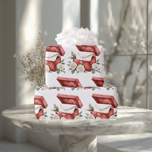 Nostalgische Geschenkbox Romantischer Umschlag Vin Geschenkpapier