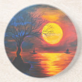 Nostalgische Getränkeküste Getränkeuntersetzer (Vorne)