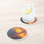 Nostalgische Getränkeküste Getränkeuntersetzer (Seite)