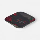 Nostalgische gotische Liebe zum Geburtstag Pappteller (Gewinkelt)