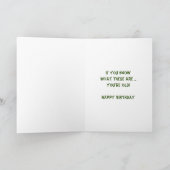 Nostalgische Grüne Briefmarke Karte (Innenseite)