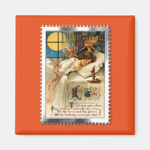 Nostalgische Halloween-Schlaf-Goblins und Feen Magnet