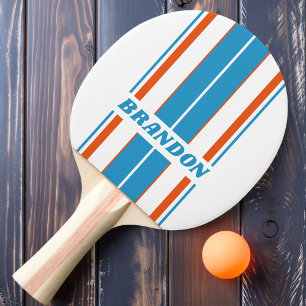 Nostalgische Hauptplatinenstreifen mit Namen Tischtennis Schläger