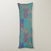 Nostalgische Imitate Patchwork Body Pillow Seitenschläferkissen (Rückseite (Vertikal))