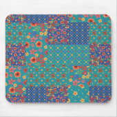 Nostalgische Imitate Patchwork Patterns Mousepad (Vorne)