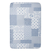 Nostalgische Indigo Imitate Patchwork Large Bath M Badematte (Vorderseite Vertikal)