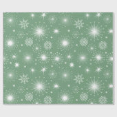 Nostalgische Kitschmas Sterne Geschenkpapier (Flach)
