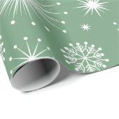 Nostalgische Kitschmas Sterne Geschenkpapier (Rolleneckpunkt)