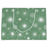 Nostalgische Kitschmas-Sterne Große Geschenktüte (Vorderseite)