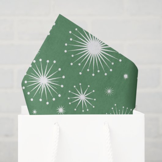 Nostalgische Kitschmas-Sterne Seidenpapier (Geschenktüte)