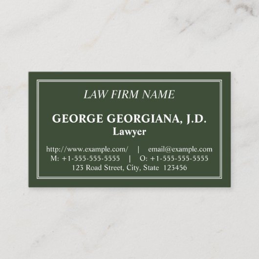 Nostalgische, klassische und traditionelle Visiten Visitenkarte (Vorderseite)