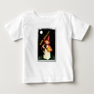 Nostalgische Kleine Girl, Jack-o’-Laterne und Blac Baby T-shirt