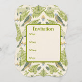 Nostalgische Landschaft in Frische Grüntöne und Ge Einladung (Vorne/Hinten)