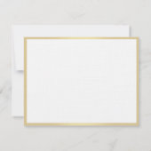 Nostalgische Look Gold Calligraphy Script-Vorlage Mitteilungskarte (Rückseite)