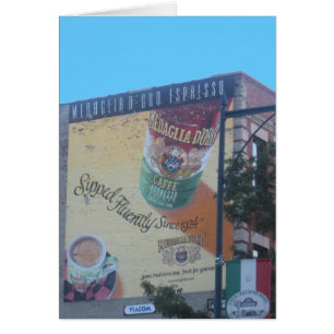 Nostalgische Nachbarschafts-Szene in "wenigem