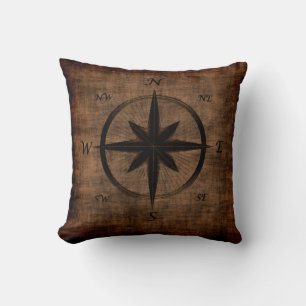 Nostalgische Old Compass-Rose Kissen