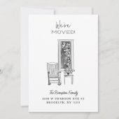 Nostalgische Porch Vignette Sketch Zeichnend Ankündigung (Vorderseite)