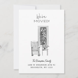 Nostalgische Porch Vignette Sketch Zeichnend Ankündigung